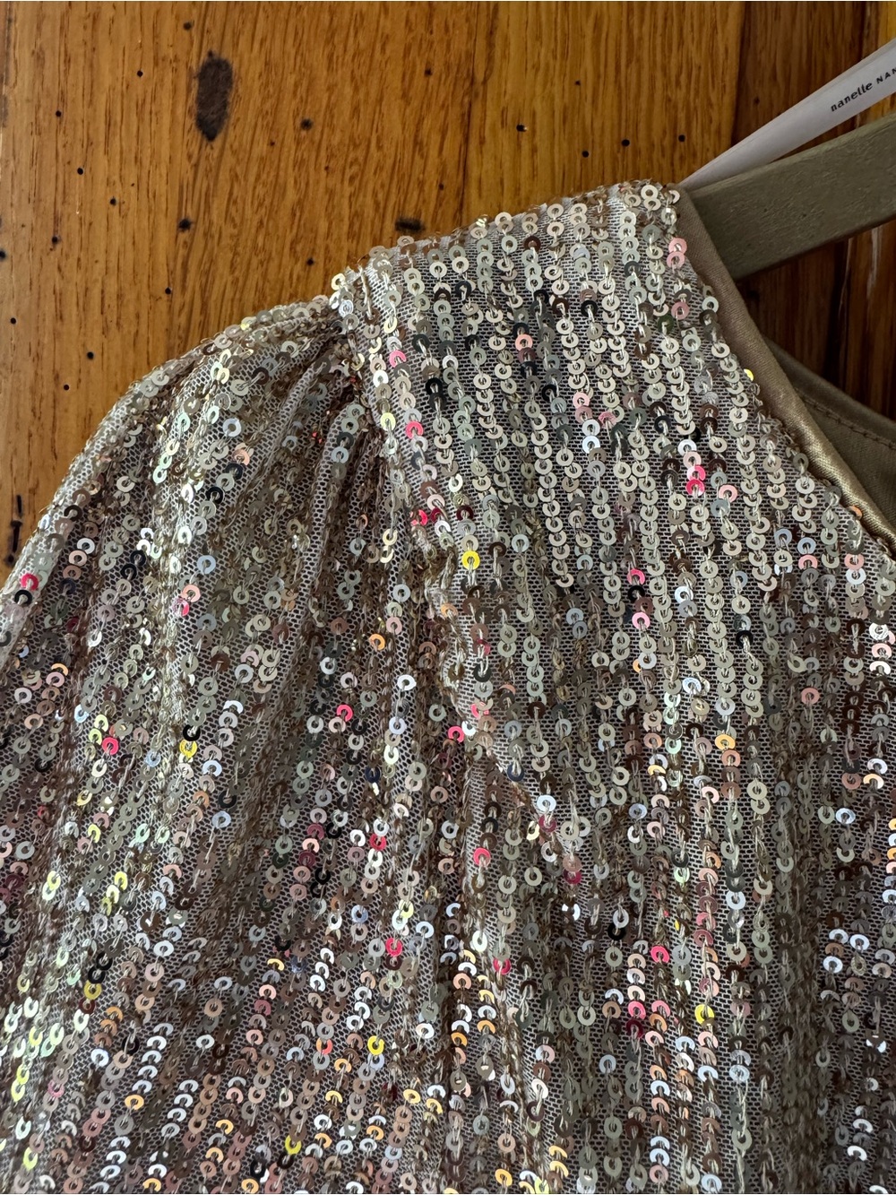 Nanette by Nanette Lepore Champagne Sequin Cocktail Dress